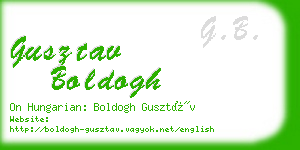 gusztav boldogh business card